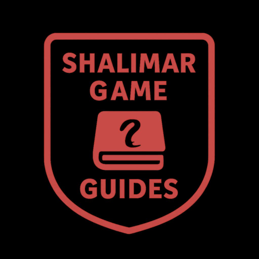 A badge symbolizing Shalimar Game Guides services.