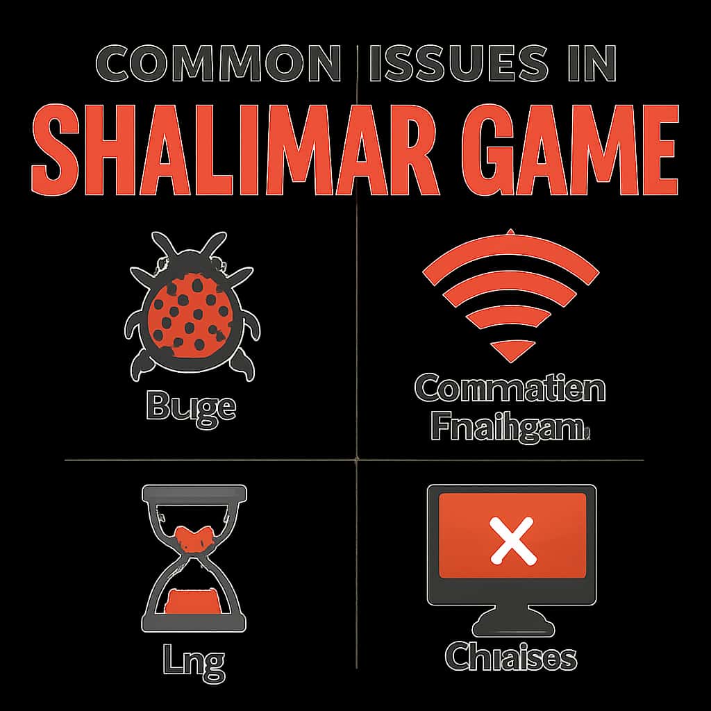 An educational diagram explaining common issues in Shalimar Game.
