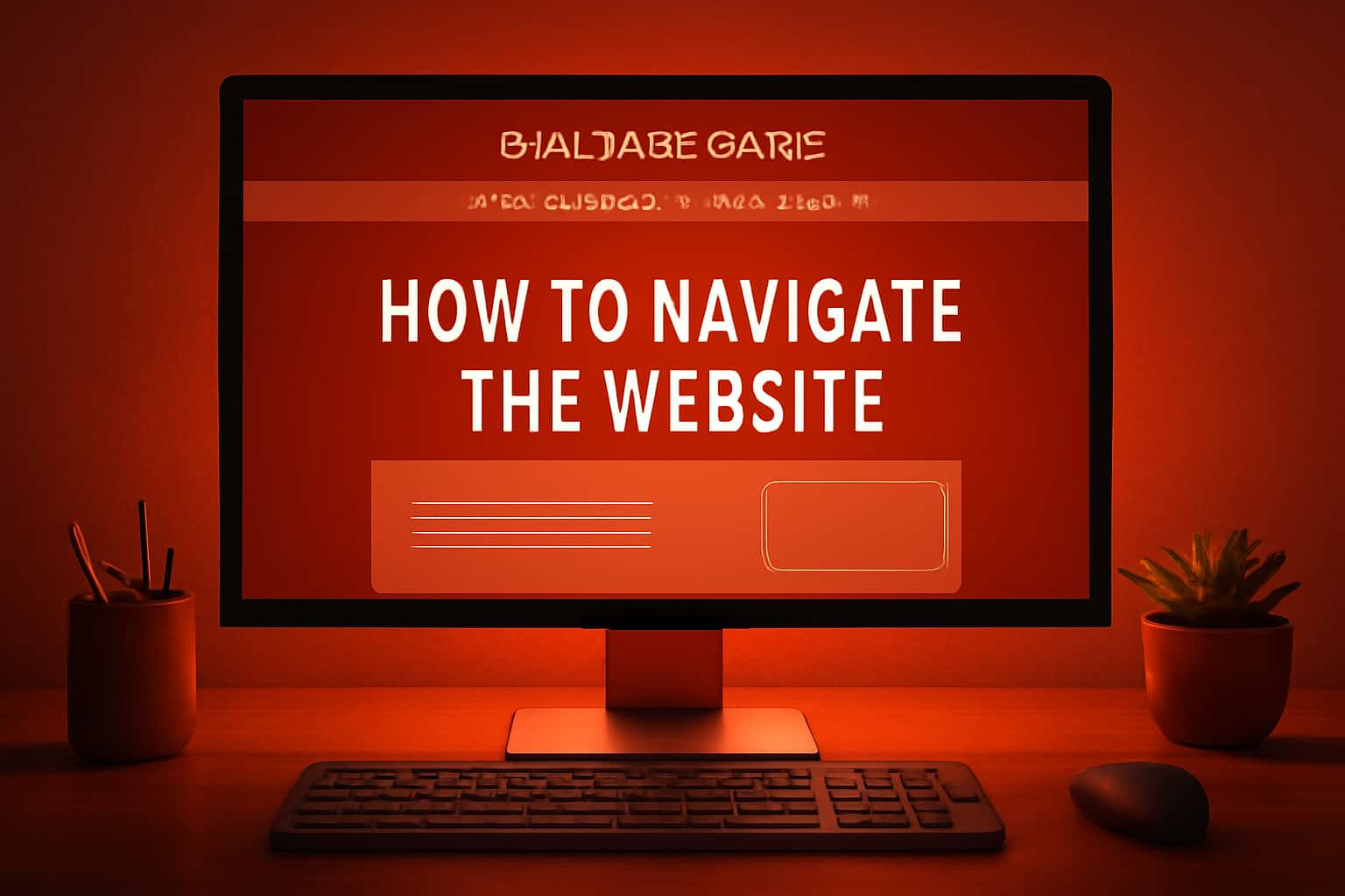 An informative image representing navigation on the Shalimar Game website.