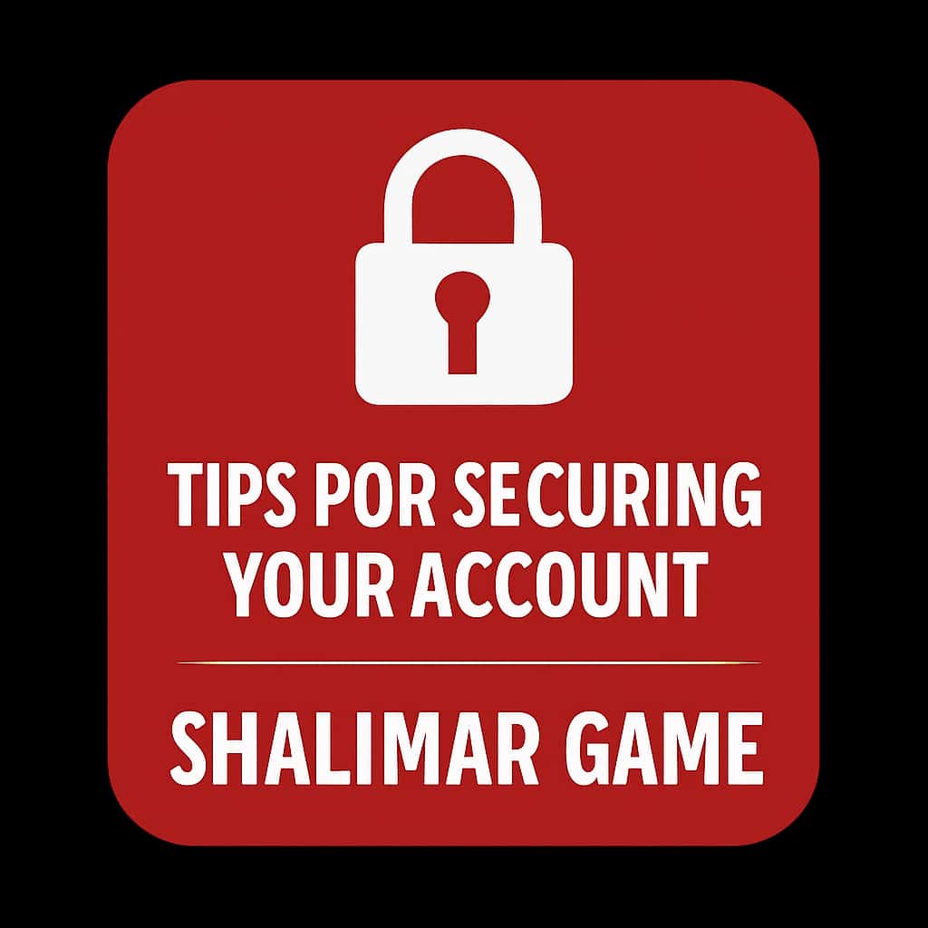 Icon representing account security tips for Shalimar Game.