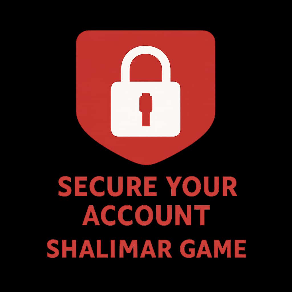Badge representing security for Shalimar Game account.