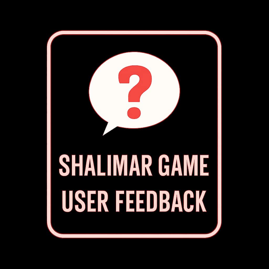 A badge design symbolizing support for Shalimar Game User Feedback.